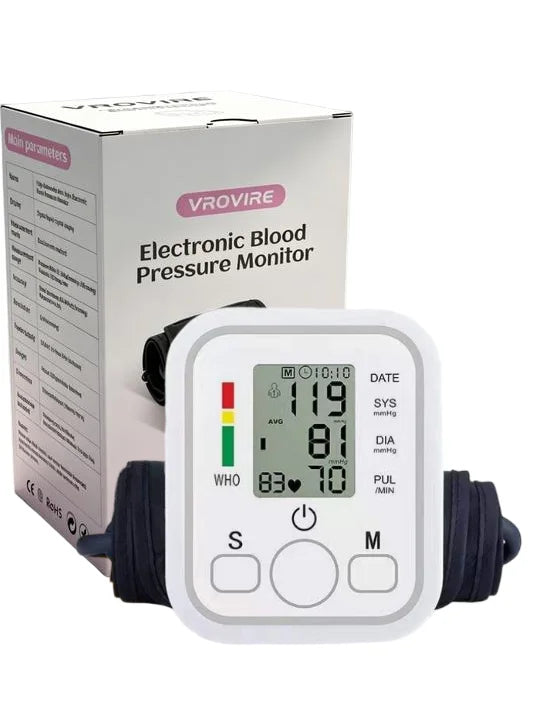 Upper Arm Blood Pressure Monitor – Dual User, LCD, Voice Readout Blood Pressure Monitor Qst Whiter set United States