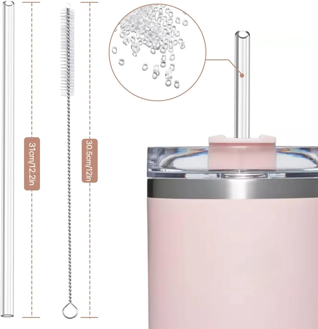 Reusable Replacement Straws for Stanley 30 oz & 40 oz Tumblers Tumbler Replacement Straws Qme
