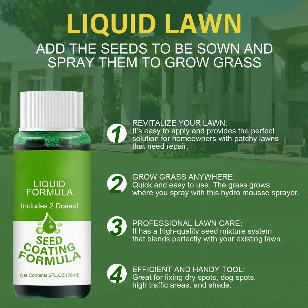 Green Grass Lawn Spray Liquid Paint – Seeding & Repair Lawn Greening Spray Qme