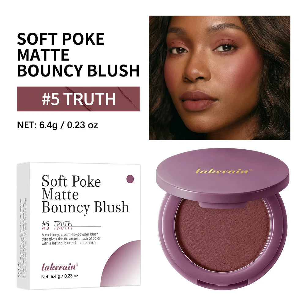 Lakerain Matte Air Cushion Blush – Natural Cheek Color Cheek Blush Qst 05