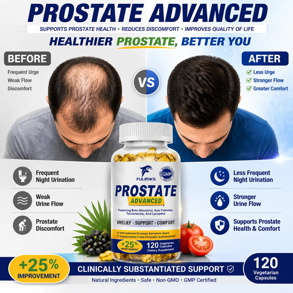 Prostate Support Capsules – Saw Palmetto & Beta-Sitosterol Prostate Supplement Qst