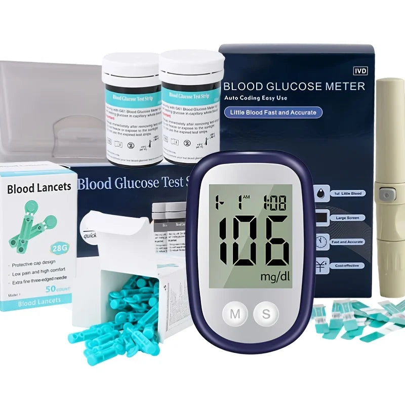 VivaChek Blood Glucose Monitor Kit with 50 Test Strips Blood Glucose Monitor Qst 1 set