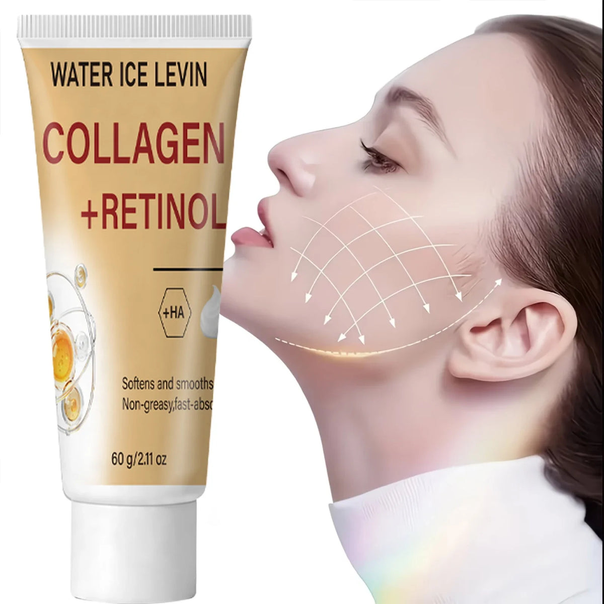 Collagen Retinol HA Face Cream – Hydrating & Firming 60g Face Moisturizer Qme