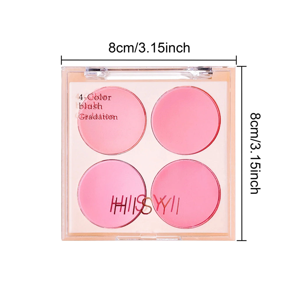 Radiant Blush Palette – Soft Matte & Shimmer Natural Glow Blush Palette Qme