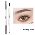 Waterproof Dual-Ended Eyebrow Pencil & Brush – 6 Colors Eyebrow Pencil Qme D3-12-06