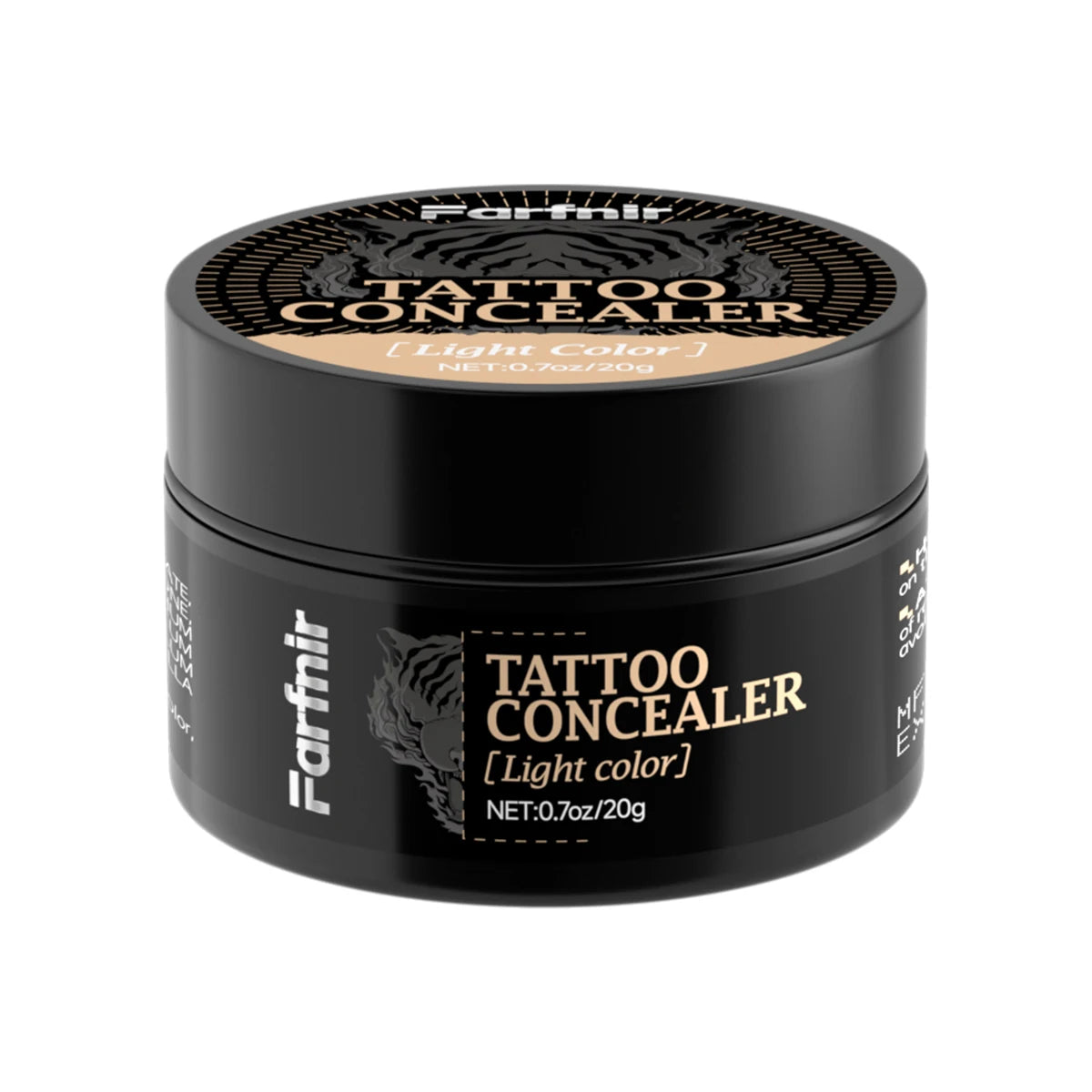 Waterproof Tattoo Concealer Cream – Full Coverage, All Skin Types Body Concealer Cream Qst light 20g