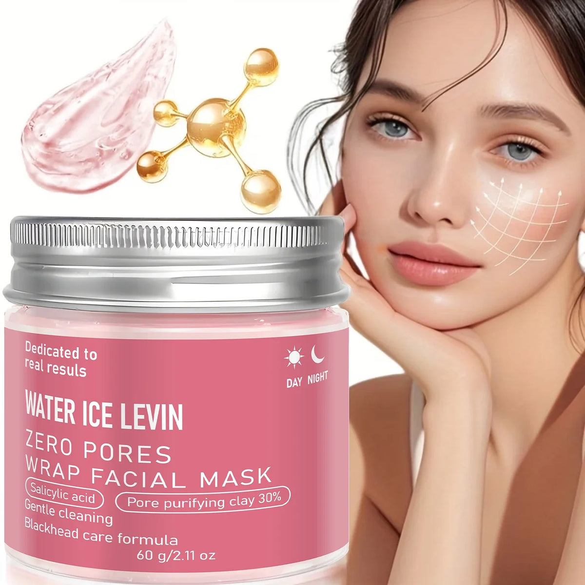 Salicylic Acid Clay Pore Cleansing Mask | Qme 60g Clay Face Mask Qme