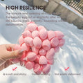 Mini Makeup Sponges for Foundation Blending – 20 Pcs Travel Set Makeup Blending Sponges Qme rose