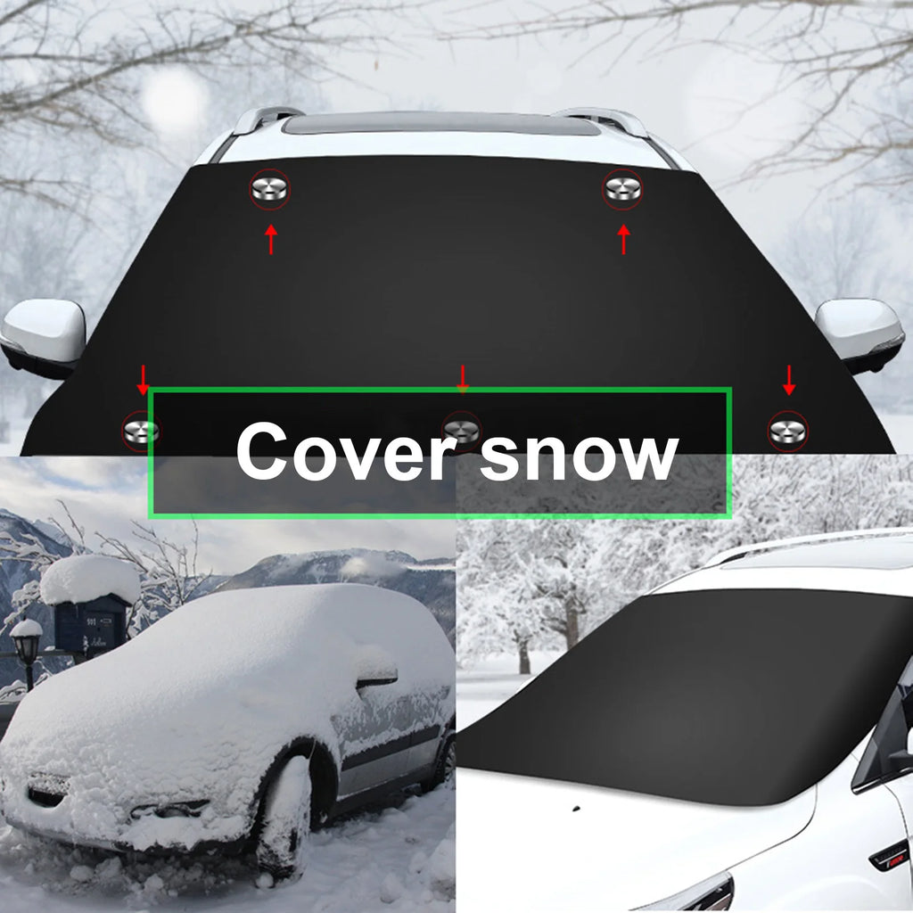 Magnetic Car Windshield Snow Cover & Sunshade – Universal Fit Car Windshield Cover Qst