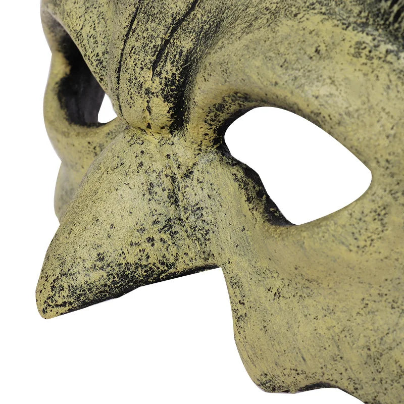 Halloween Half Face Demon Eye Mask | PU Horror Masque Costume Mask Qme
