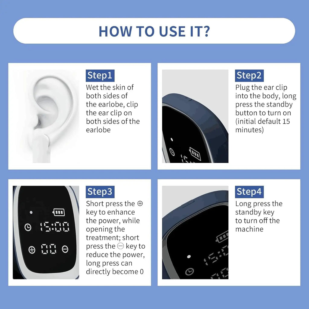 CES Cranial Electrotherapy Stimulation Device | Sleep & Calm Aid Electrotherapy Sleep Device Qst