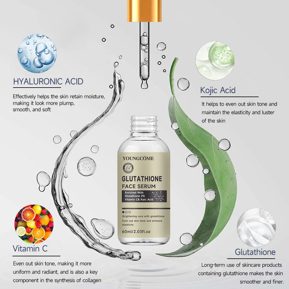 YOUNGCOME Glutathione Face Serum – Brightening & Dark Spot Brightening Face Serum Qst