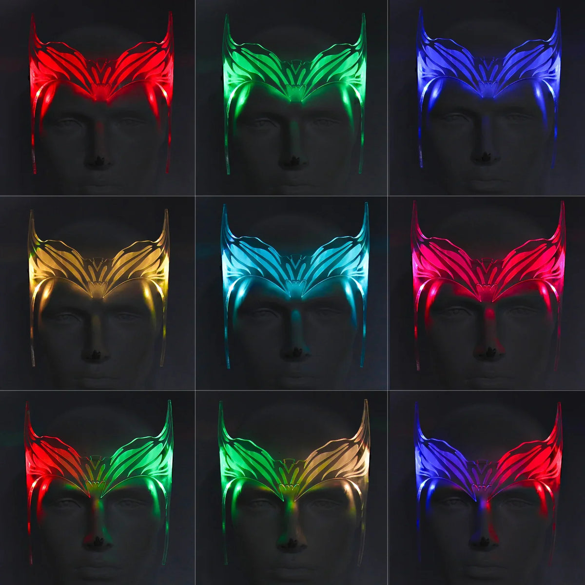 Scarlet Witch Glowing Acrylic Cosplay Helmet & Headwear Cosplay Helmet Qme