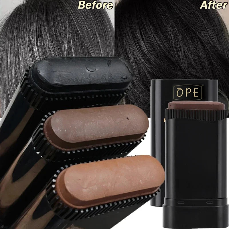 Qme 3-Color Hair Dye Stick – Instant Gray Root Coverage Hair Color Stick Qme