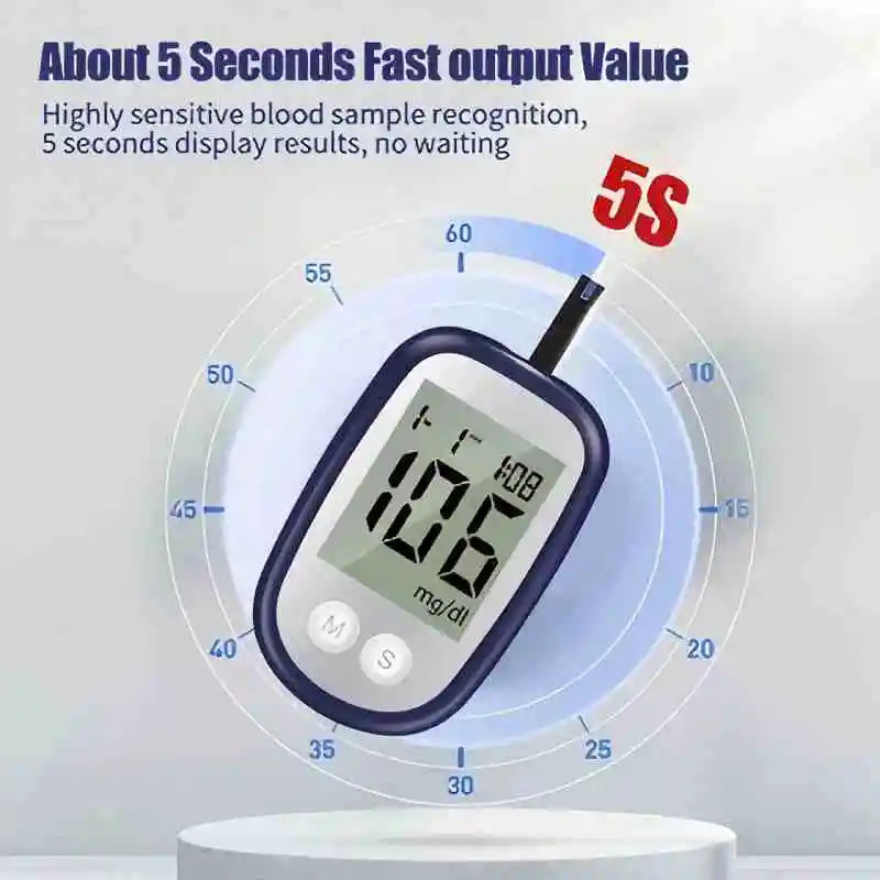 VivaGuard VGM04 Blood Glucose Meter Kit – 50 Strips & Lancets Blood Glucose Monitor Qst