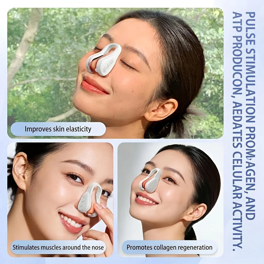 EMS Nose Shaper – 6-Mode Microcurrent Facial Reshaping Clip Facial Beauty Device Qst