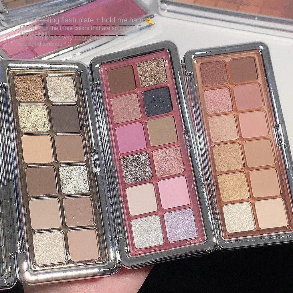 12-Shade Eyeshadow Palette – Shimmer & Matte Finishes | Qme Eyeshadow Palette Qme