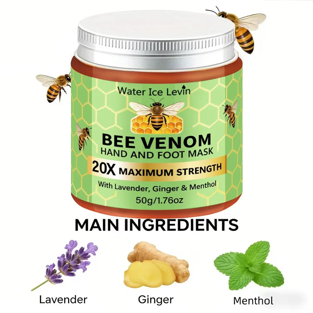 Bee Venom Hand & Foot Mask – Lavender & Ginger Infused Hand & Foot Mask Qme