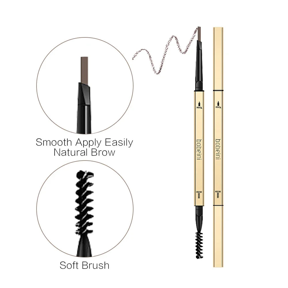 Dual-Ended Waterproof Eyebrow Pencil – Precise & Long-Lasting Eyebrow Pencil Qme