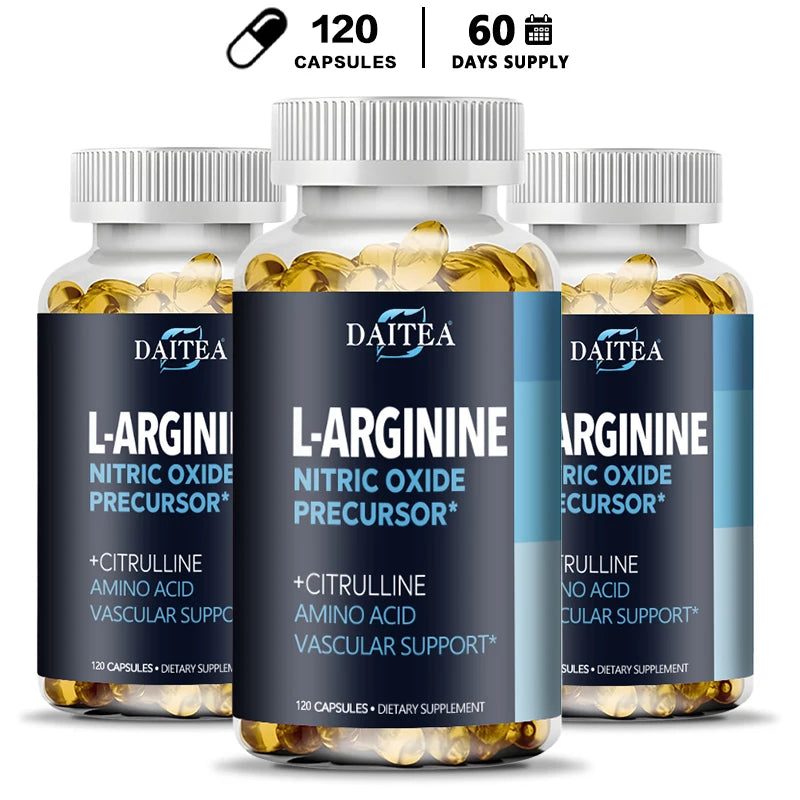 Daitea L-Arginine Supplement – Energy, Strength & Endurance Amino Acid Supplement Qst