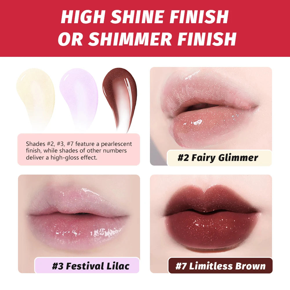 Moisturizing Mirror Shine Lip Gloss – Non-Sticky, Long-Lasting Lip Gloss Qst