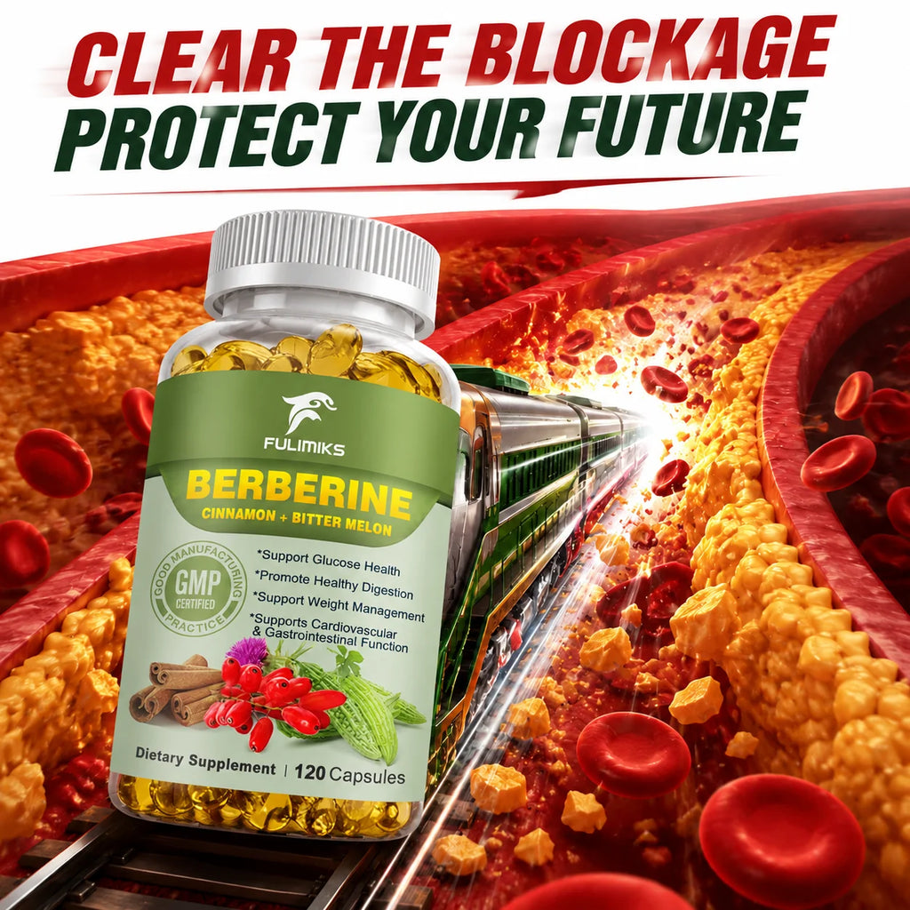 Berberine Complex Capsules – Blood Sugar & Heart Support Herbal Supplement Qst