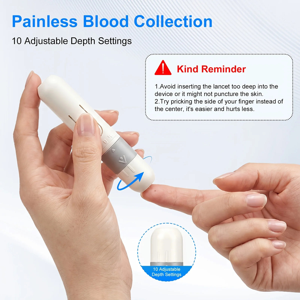 VivaGuard Blood Glucose Meter Kit – 50 Strips & Lancets Blood Glucose Monitor Qst