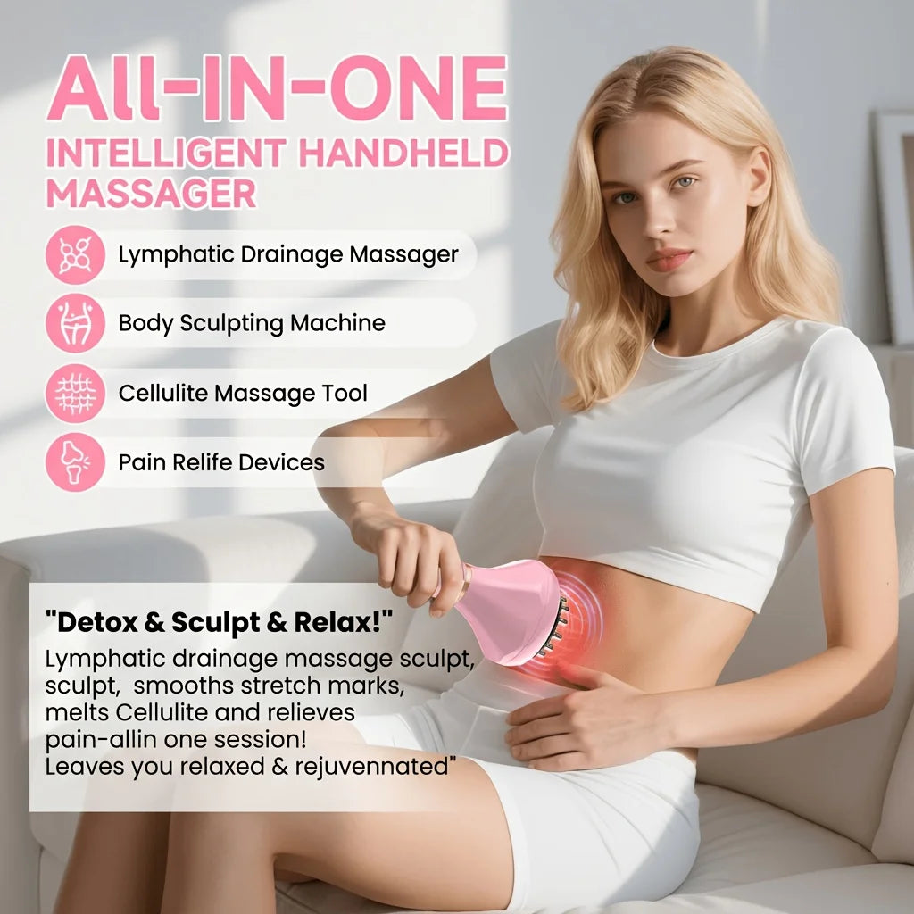 9-Level Electric Gua Sha Massager – Vibration & Microcurrent Electric Body Massager Qst