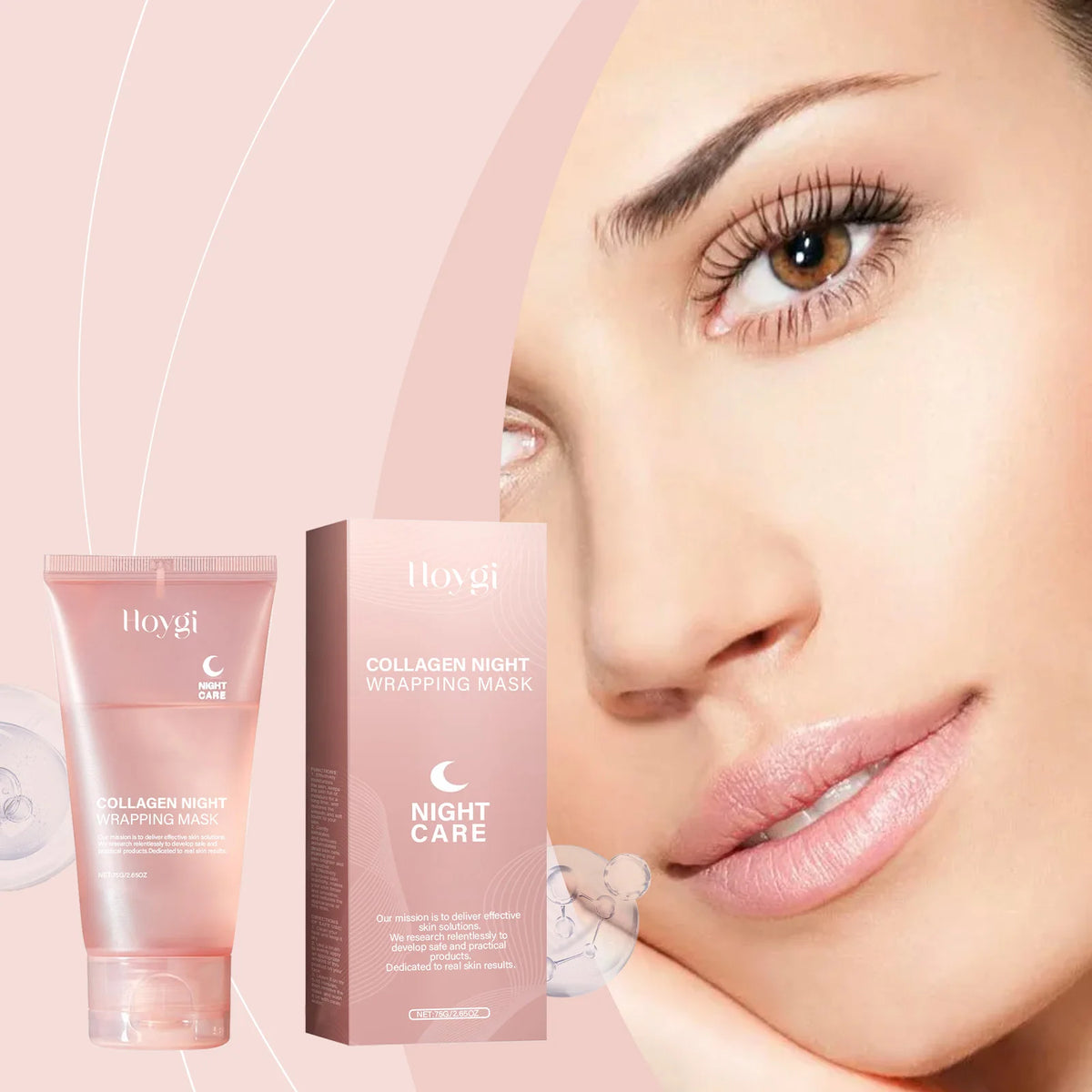 Hoygi Collagen Peel-Off Facial Mask – Hydrate & Brighten Peel-Off Face Mask Qst