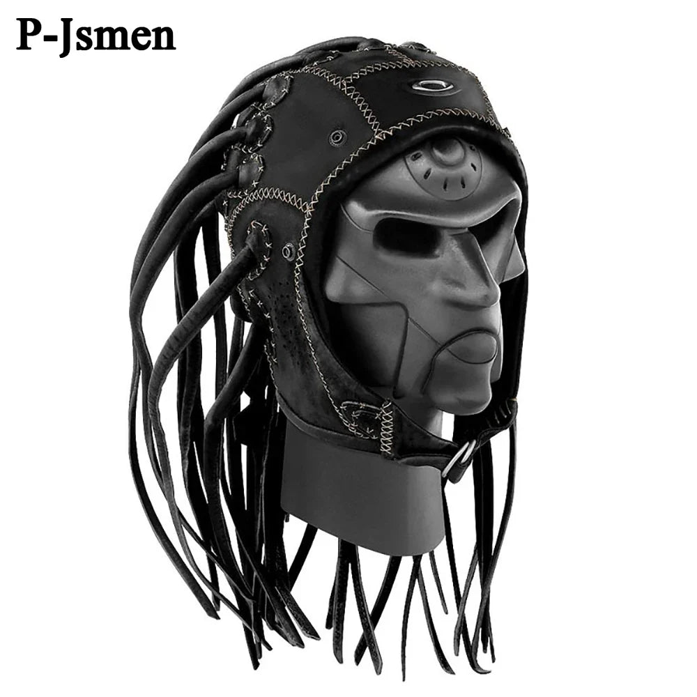 Halloween Hip Hop Braids Wig Hat & Mask Costume Headgear Costume Headgear Qme
