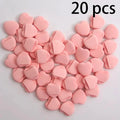 Mini Finger Puffs – Soft Pink Multi-Use Foundation Powder Sponge Makeup Sponge Applicator Qme heart 20 pcs