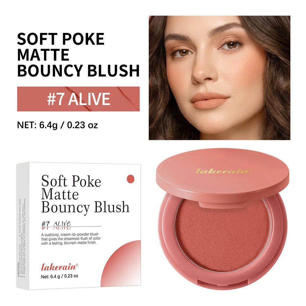 Lakerain Matte Air Cushion Blush – Natural Cheek Color Cheek Blush Qst 07