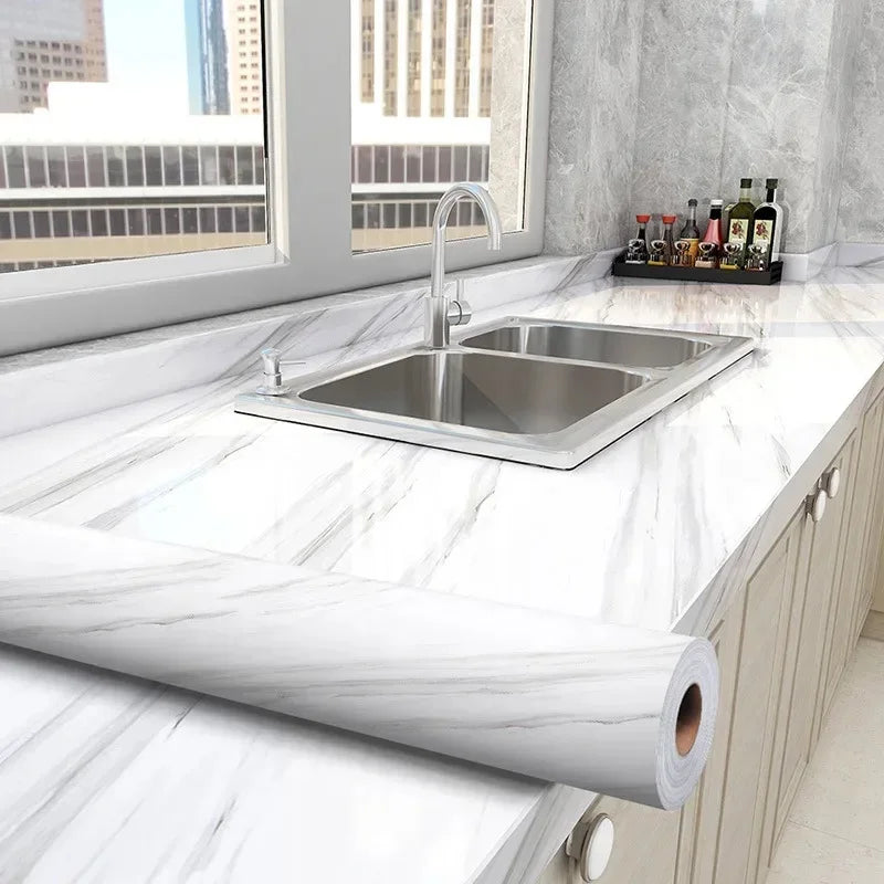 Peel & Stick Waterproof Oil-Resistant Wallpaper – Kitchen & Bath Peel & Stick Wallpaper Qme