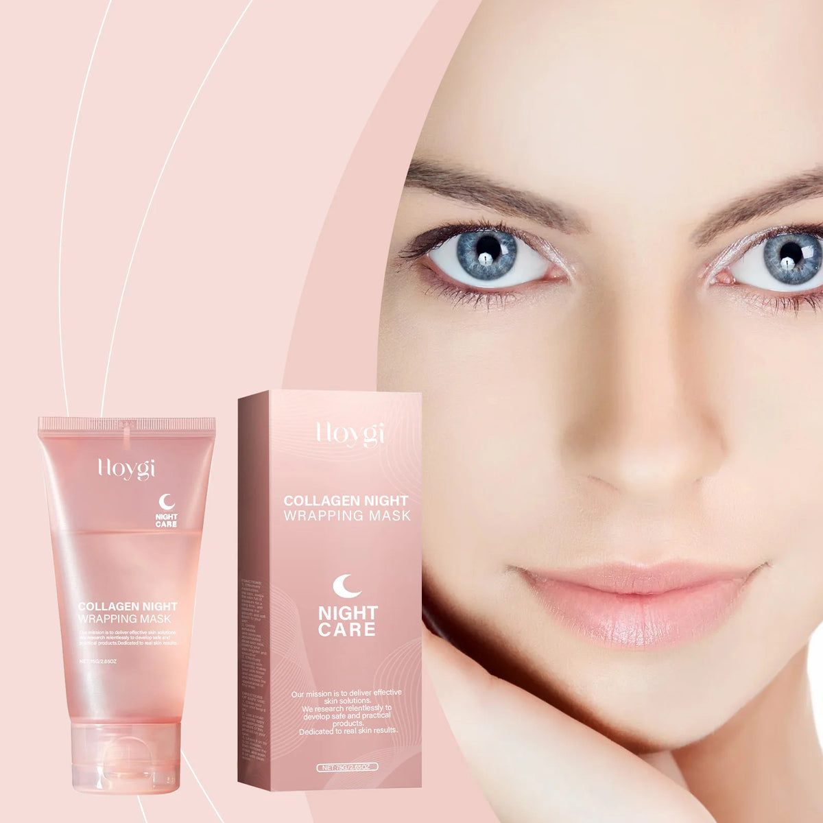 Hoygi Collagen Peel-Off Facial Mask – Hydrate & Brighten Peel-Off Face Mask Qst
