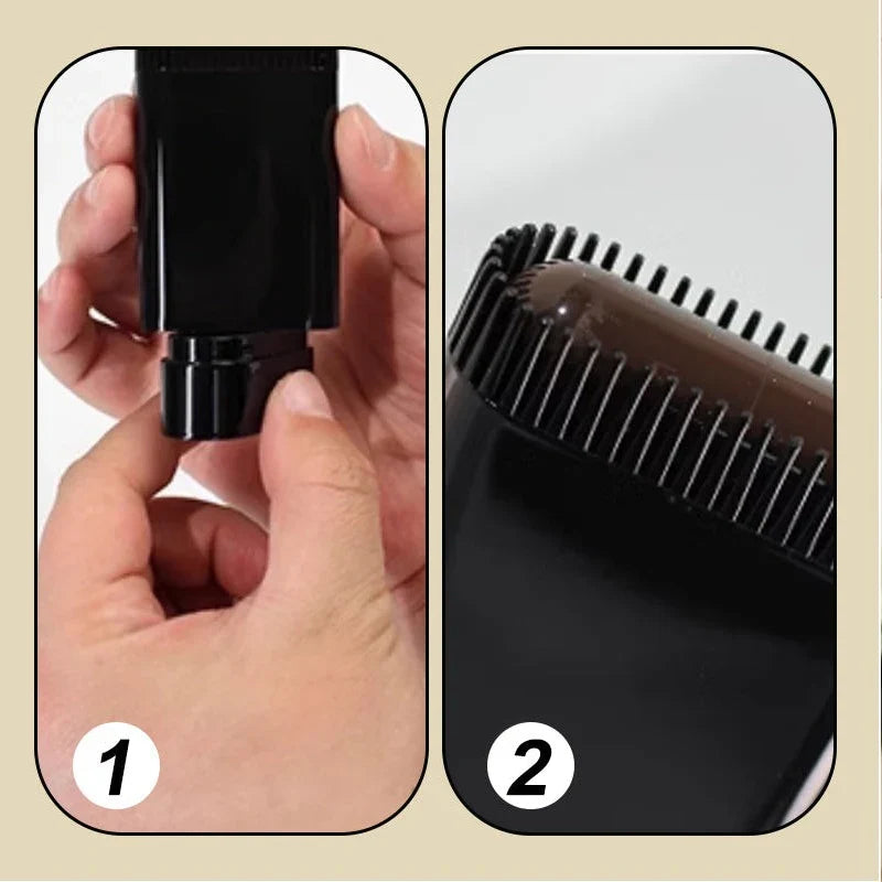 2-in-1 Beard Filler Powder & Styling Brush – Washable Dye Beard Filler Powder Qme