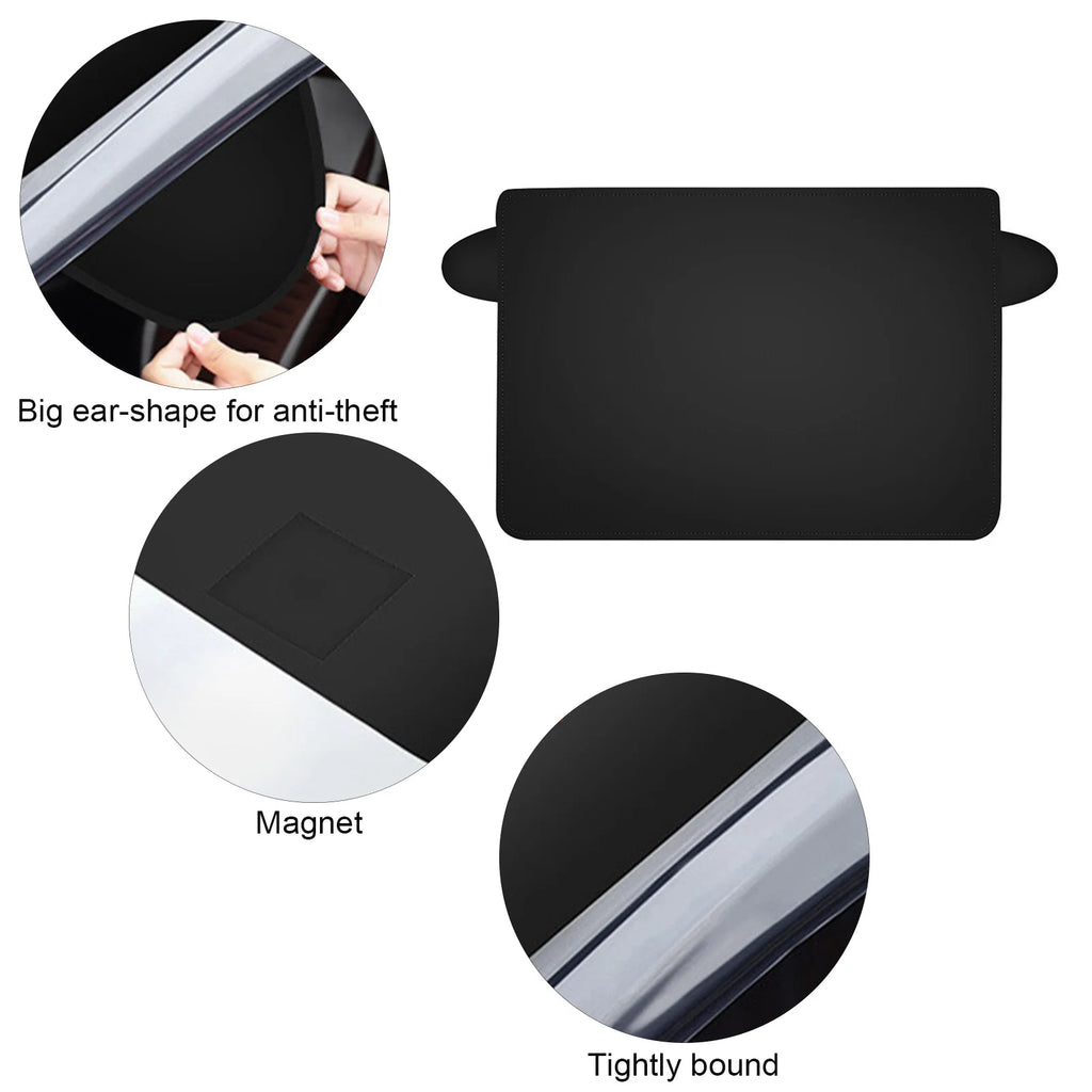 Magnetic Car Windshield Snow Cover & Sunshade – Universal Fit Car Windshield Cover Qst