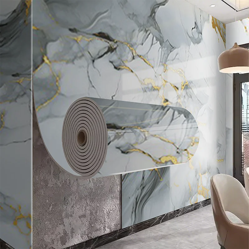 Marble Peel & Stick Wall Panel Wallpaper – European Style Peel & Stick Wallpaper Qme