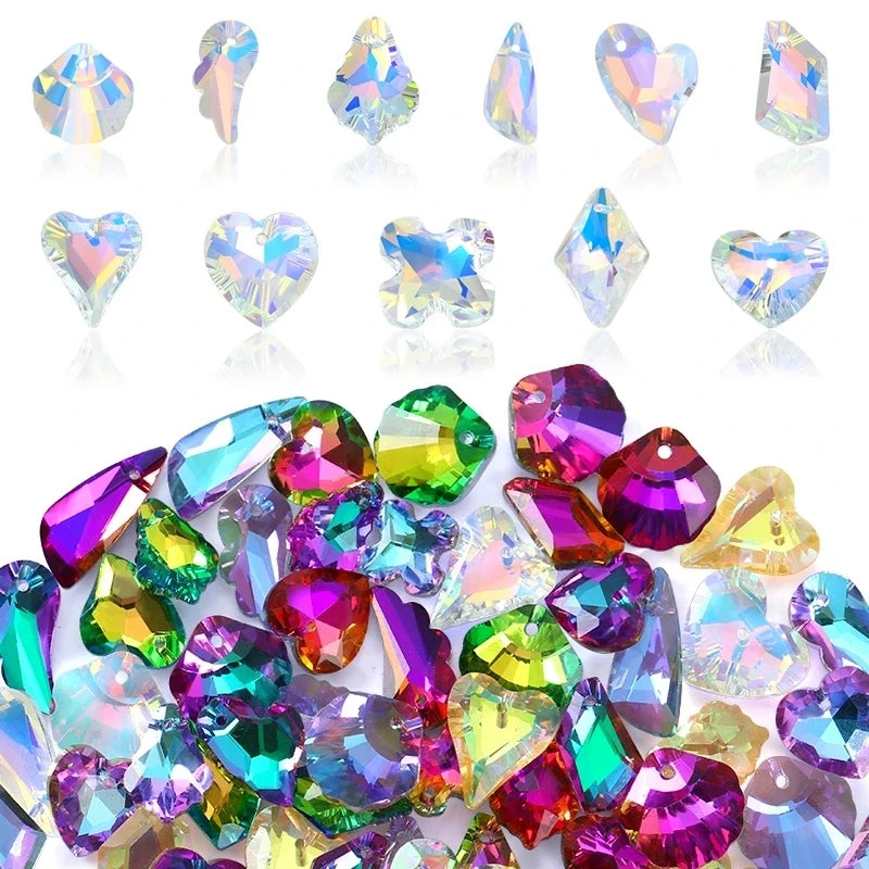 Austria Crystal Rhinestone Beads & Charms for DIY Jewelry Making Rhinestone Craft Beads Qme