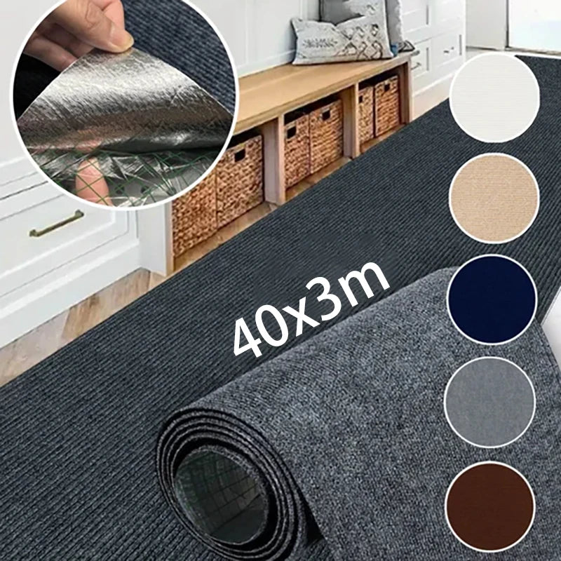 Self-Adhesive Runner Rug 40cm x 3m – Absorbent Polyester Mat Runner Rug Mat Qst