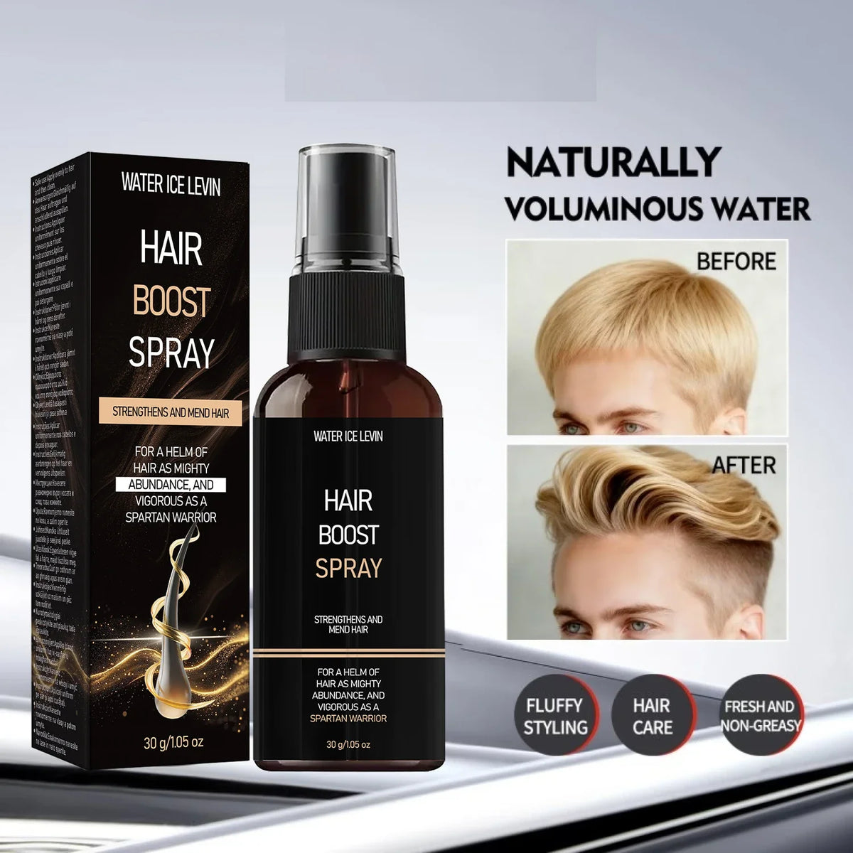 Hair Boost Spray – Biotin, Keratin & Hyaluronic Acid Hair Treatment Spray Qme