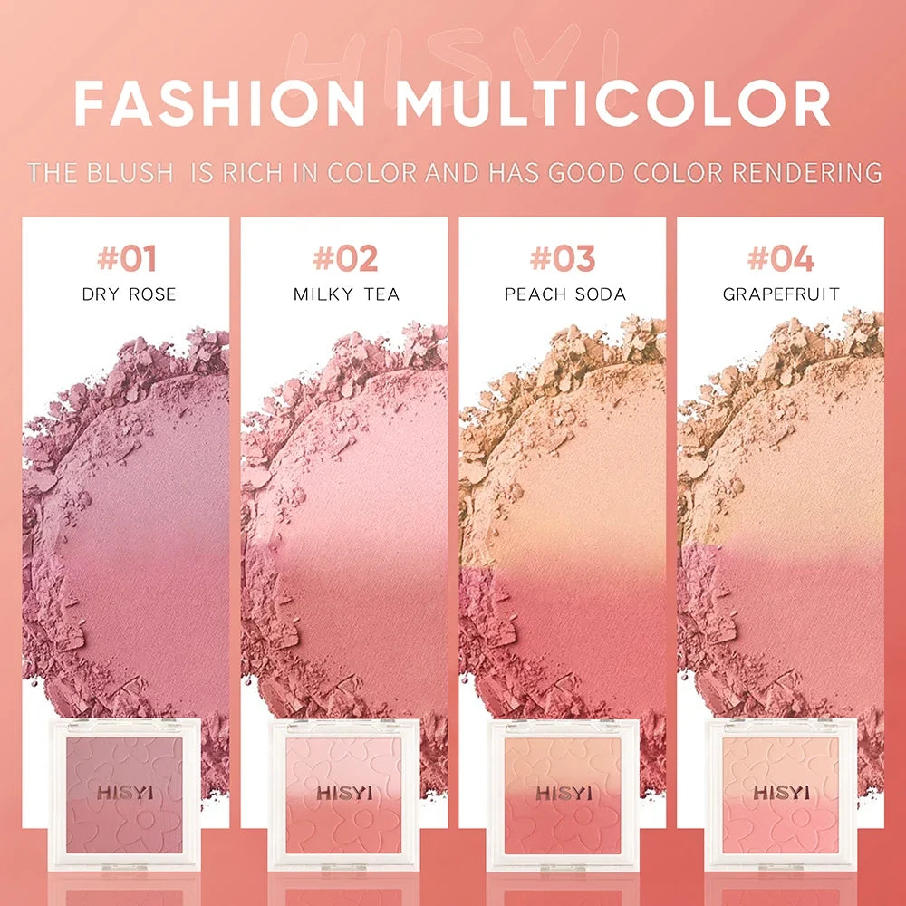 Korean Gradient Blush & Highlighter Palette – Soft Nude Glow Blush Highlighter Palette Qme