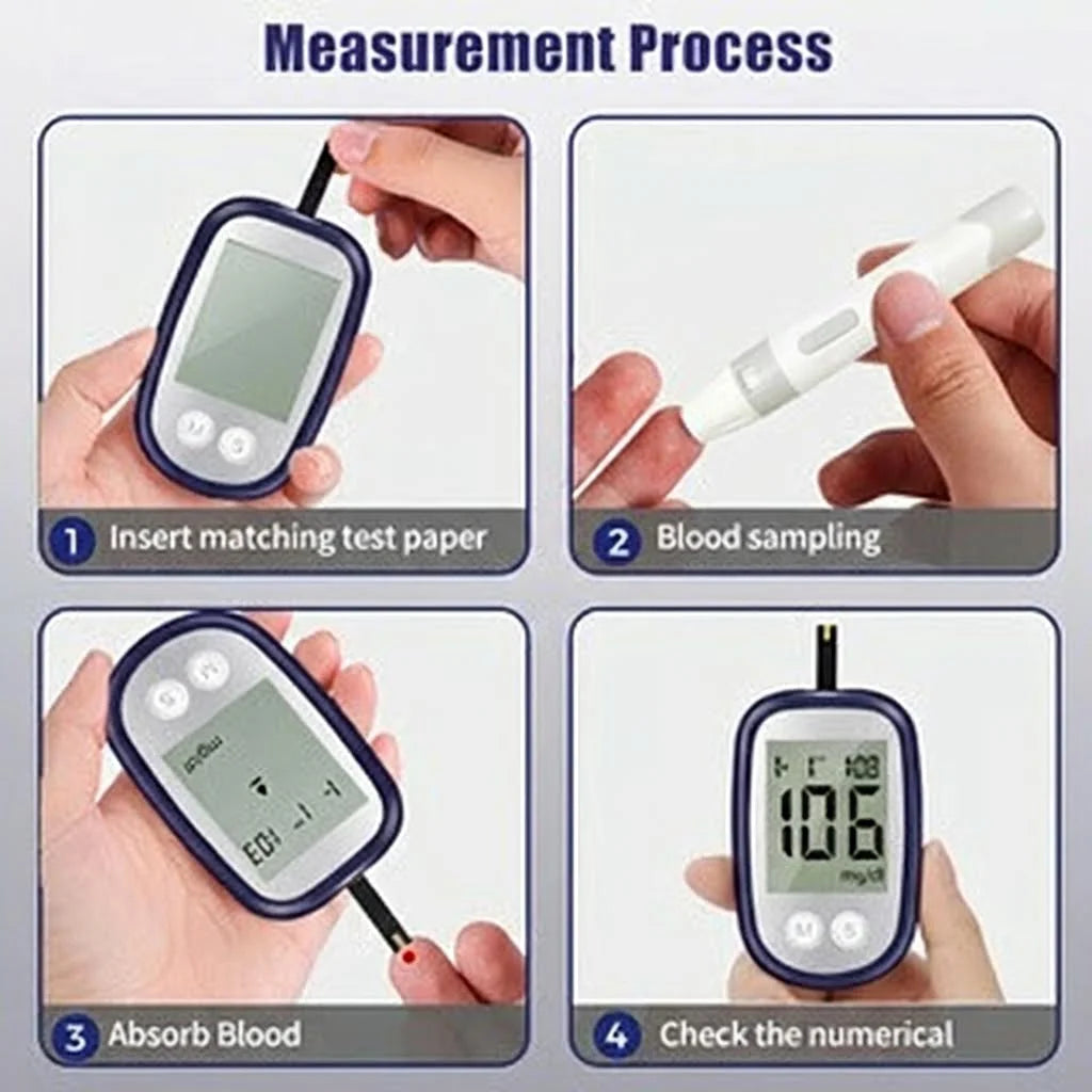 VivaGuard VGM04 Blood Glucose Meter Kit – 50 Strips & Lancets Blood Glucose Monitor Qst