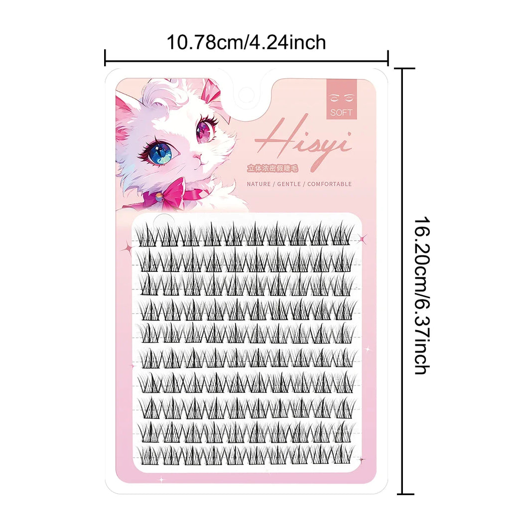 3D Wispy Self-Adhesive False Eyelashes – Easy Apply, Reusable False Eyelashes Qme