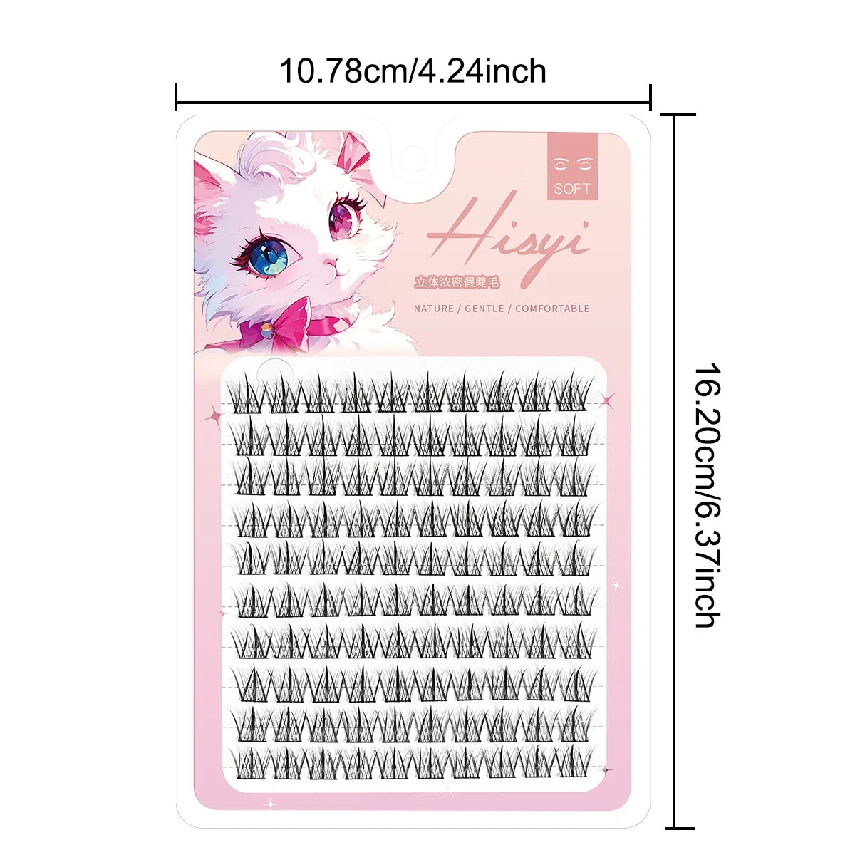 3D Wispy Self-Adhesive False Eyelashes – Easy Apply, Reusable False Eyelashes Qme