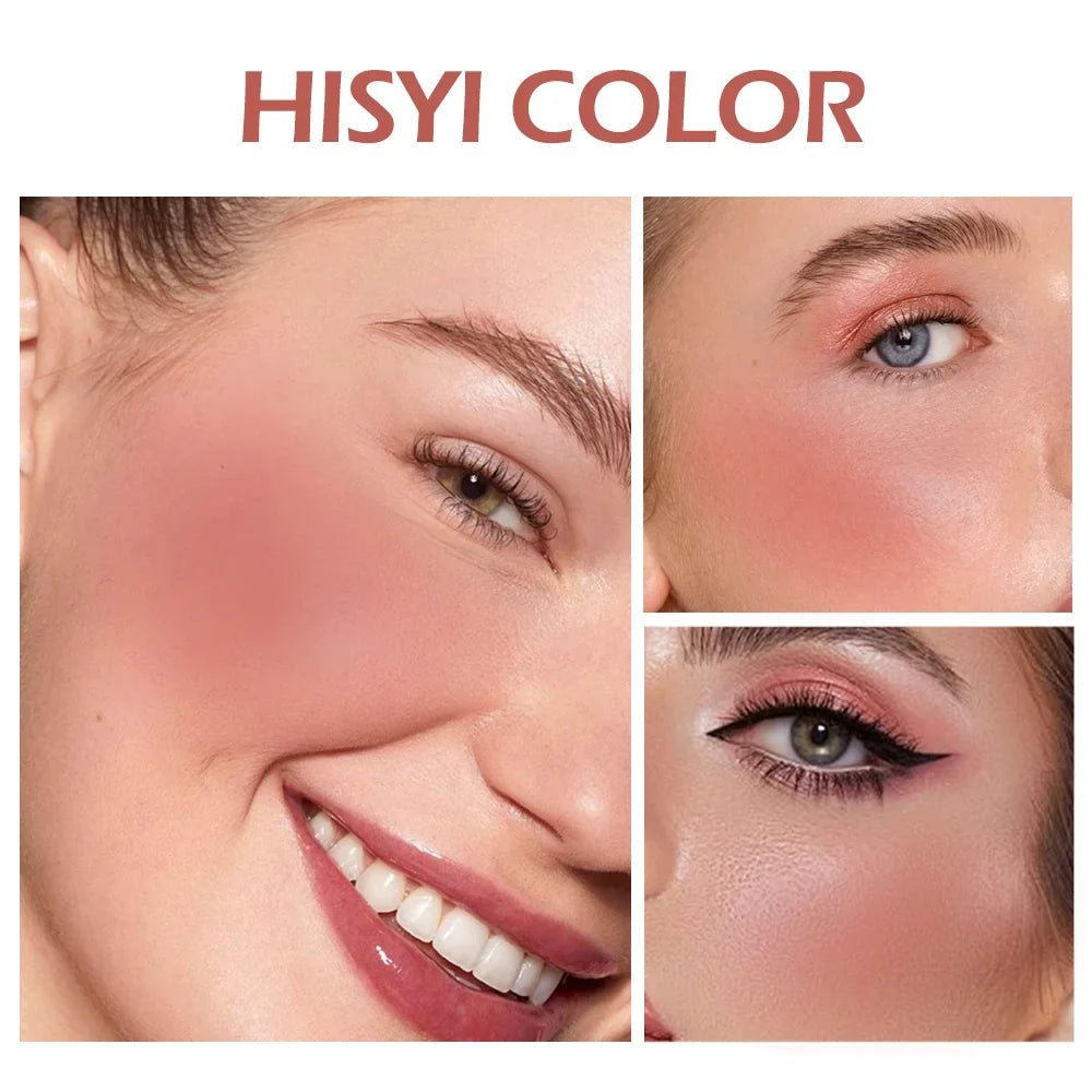Qme Matte Powder Blush Palette – 4 Vibrant Long-Lasting Shades Powder Blush Palette Qme