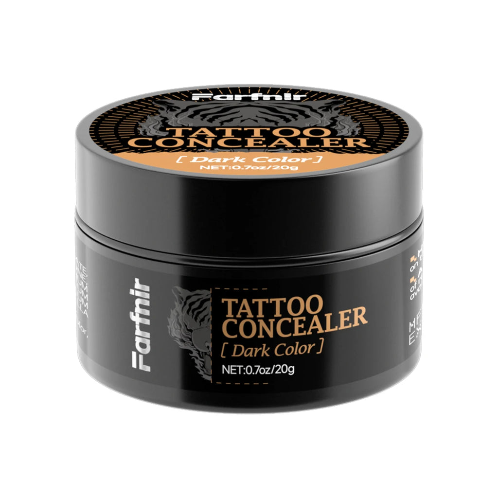 Waterproof Tattoo Concealer Cream – Full Coverage, All Skin Types Body Concealer Cream Qst dark 20g