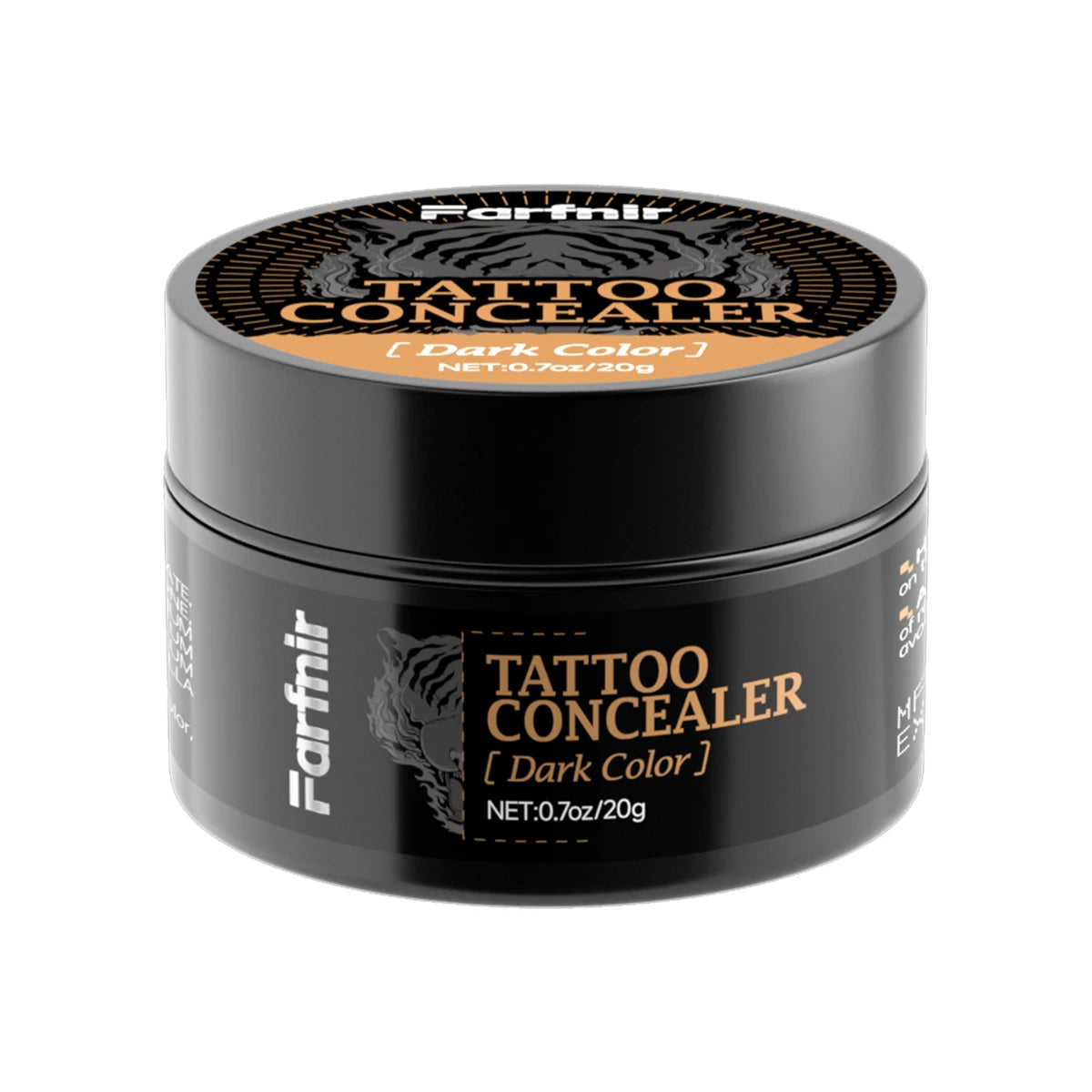 Waterproof Tattoo Concealer Cream – Full Coverage, All Skin Types Body Concealer Cream Qst dark 20g