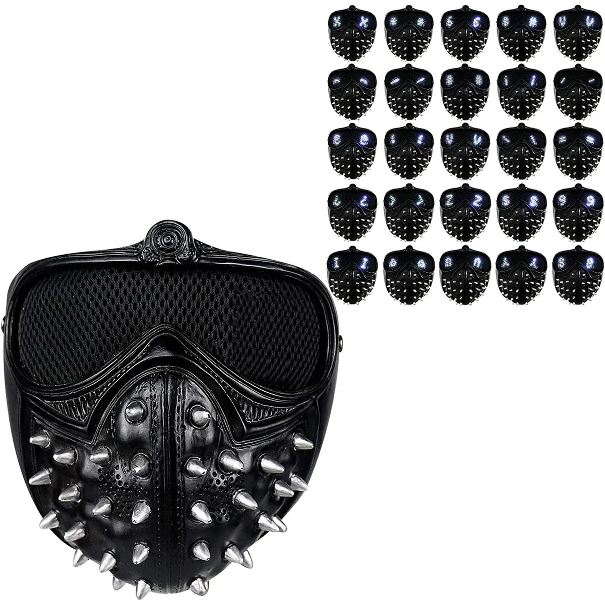 Watch Dogs 2 Wrench LED Cosplay Mask – 25 Expressions LED Cosplay Mask Qme