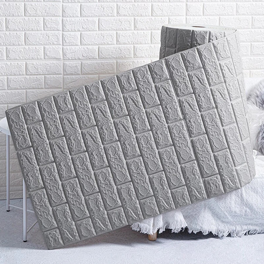 3D Faux Brick Self-Adhesive Wallpaper 70cm×10m – 8 Colors Self-Adhesive Wallpaper Qme