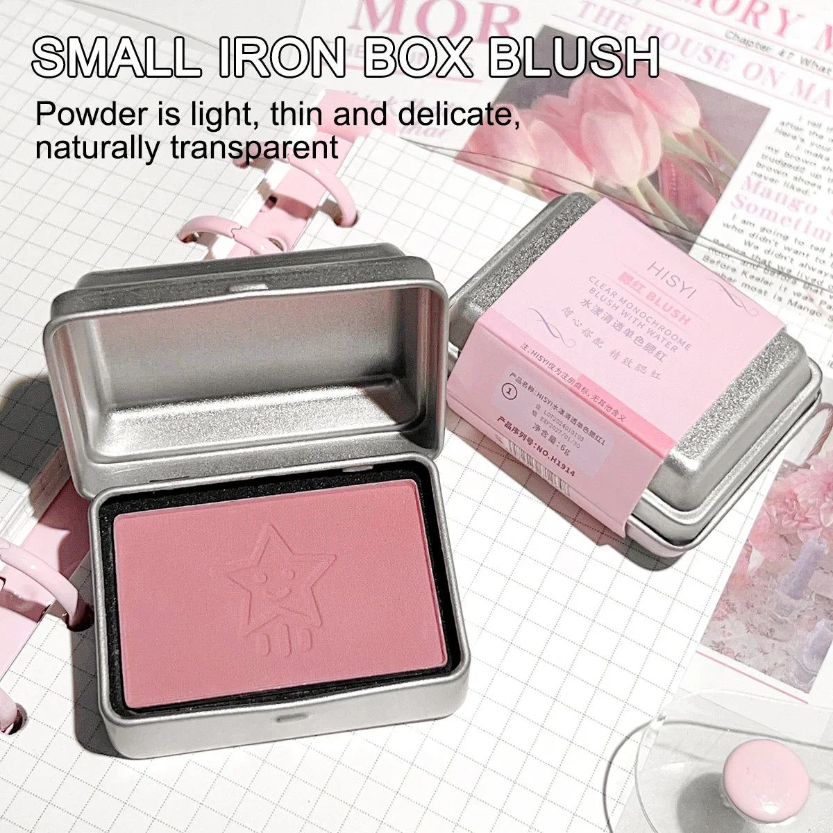 Korean Nude Pink Blush – Sheer Lightweight Fresh Glow Face Blush Qme